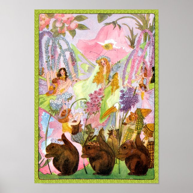Princess Butterfly Fairy Flowers Print (Front)