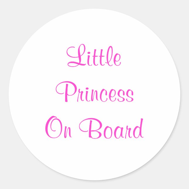 Princess car sticker (Front)