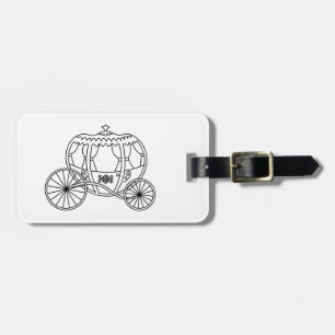 Princess Carriage, Black Coach. Luggage Tag