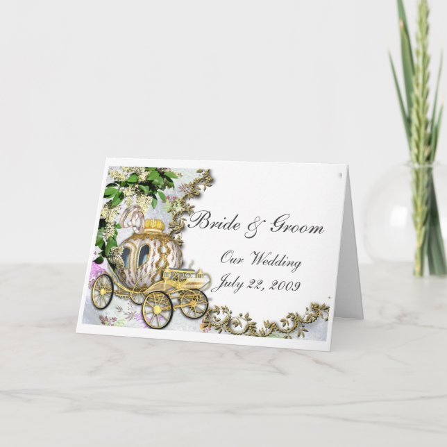 Princess Carriage Wedding Invitation (Front)