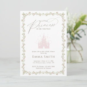 Princess Castle Baby Shower Fairytale Garden  Invitation