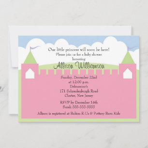 Princess Castle Baby Shower Invitation