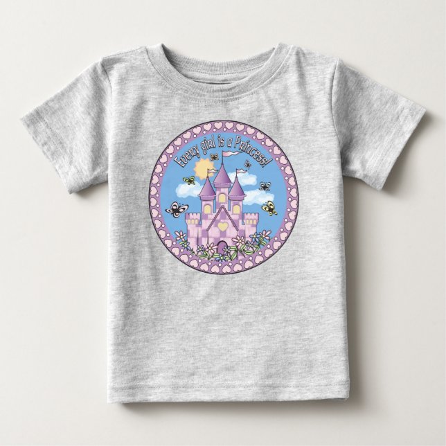 Princess Castle Baby T-Shirt (Front)