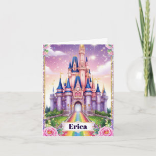 Princess Castle Birthday Card For Girls Magic Them