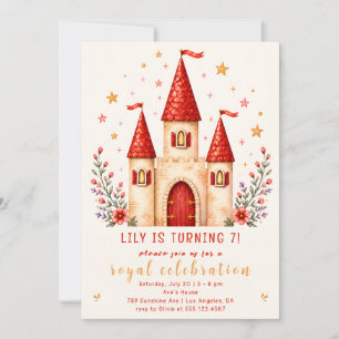 Princess Castle Birthday Invitation