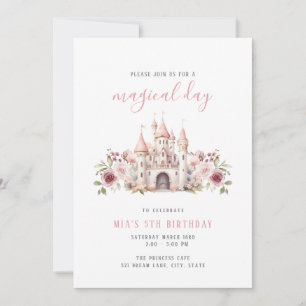 Princess Castle Birthday Invitation Girls