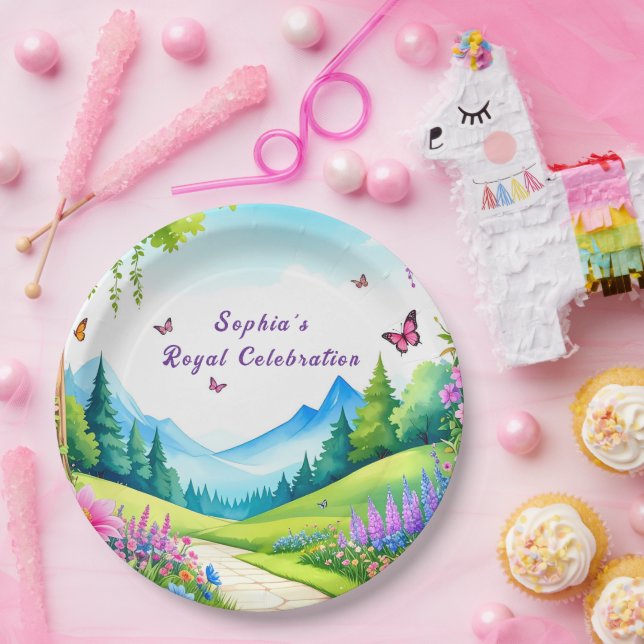 Princess Castle Birthday Party Paper Plates (Party)