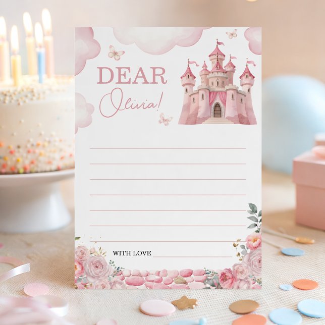 Princess Castle Birthday Time Capsule Card (Creator Uploaded)