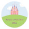 Princess Castle Favour Sticker or Envelope Seal