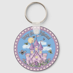 Princess Castle Key Ring