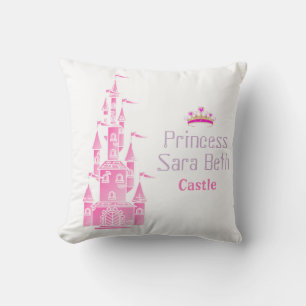 Princess Castle Personalise with Name Cushion