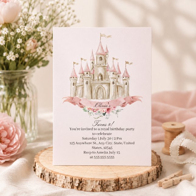 Princess Castle Royal Birthday Invitation (Creator Uploaded)