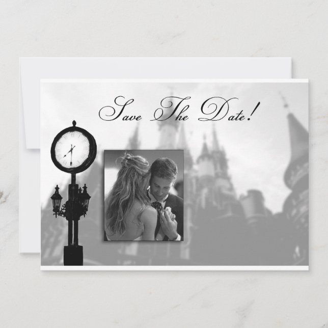 Princess Castle Save the Date Wedding Invitation (Front)