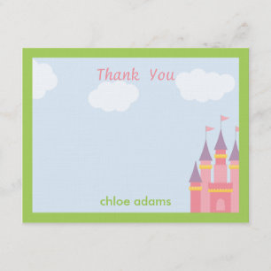 Princess Castle Thank You Card