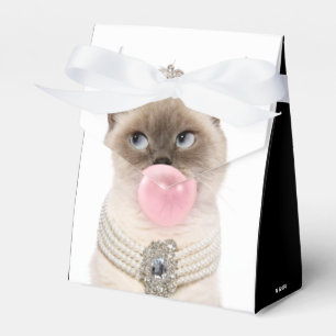 Princess Cat Blowing Bubble Gum Favour Box
