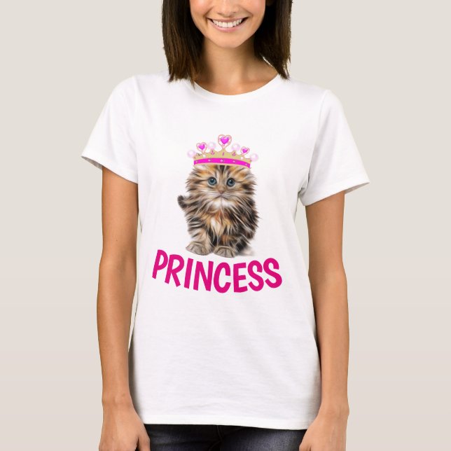 PRINCESS CAT kITTEN T-Shirts (Front)