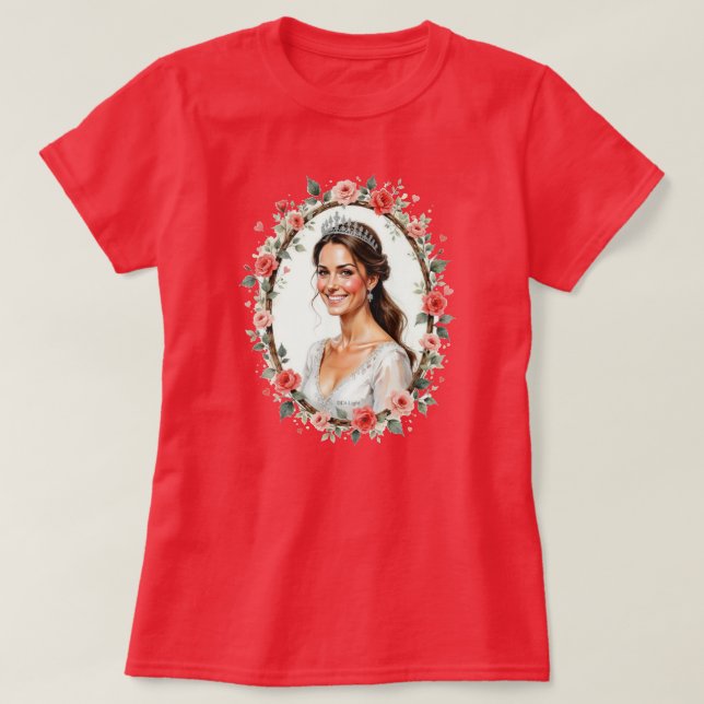 Princess Catherine of England, Princess of Wales T-Shirt (Design Front)
