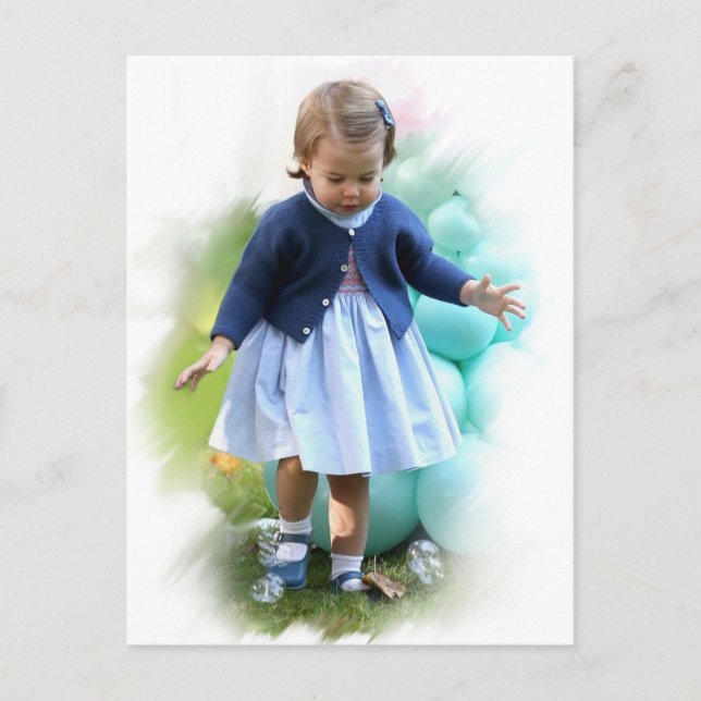 Princess Charllote Elizabeth Walking Postcard (Front)