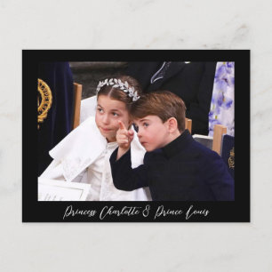 Princess Charlotte and Prince Louis Postcard