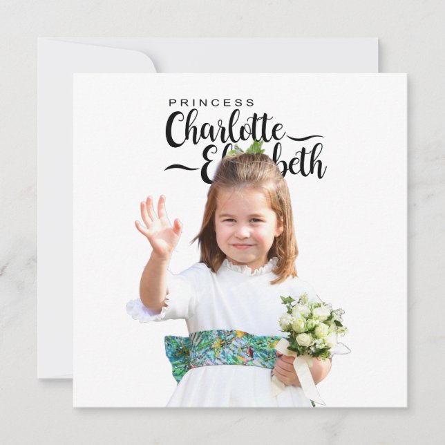 Princess Charlotte Elizabeth 6th Birthday Postcard (Front)