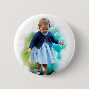 Princess Charlotte Elizabeth Walking 6 Cm Round Badge