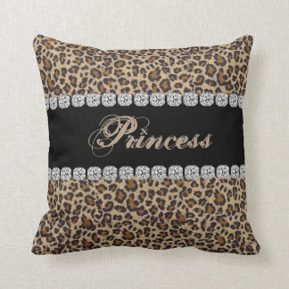 Princess Cheetah Bling Look Pillow Gift