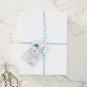 Princess Cinderella Birthday Party Decoration Gift Tags