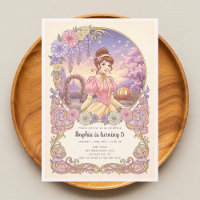 Princess Cinderella Floral Birthday