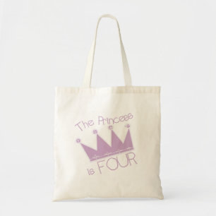 Princess Crown 4th Birthday Tshirts Tote Bag
