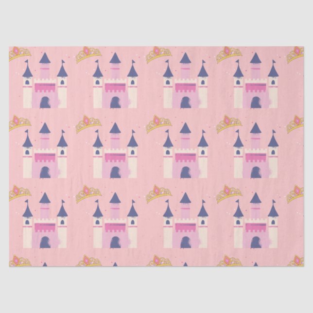 Princess Crown and Castle Tissue Paper (Front)