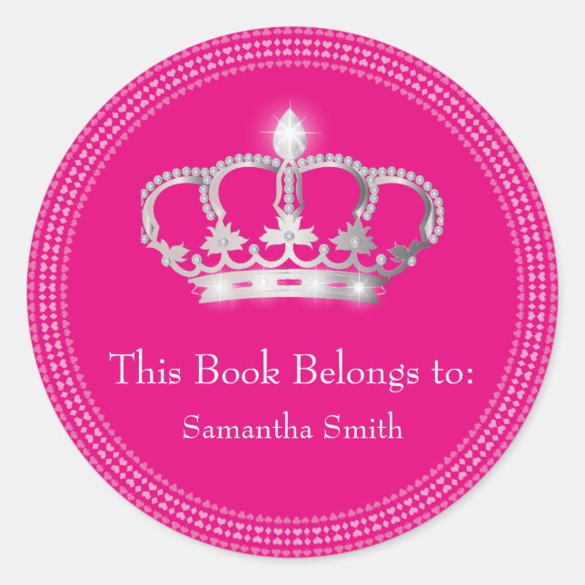 Princess Crown book label (Front)