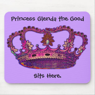 Princess Crown Customised Name Mousepad