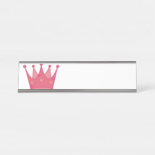 Princess Crown Desk Name Plate