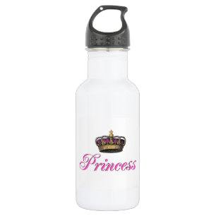 Princess crown in hot pink 532 ml water bottle