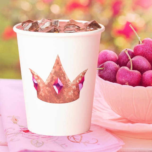 Princess Crown Paper cup (Creator Uploaded)