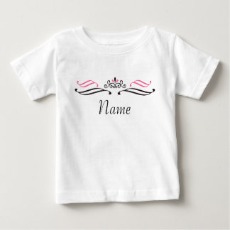 Princess Crown Personalised Baby Shirt w/ logo