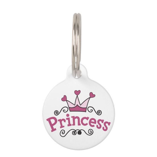 Princess Crown Pet Tag (Front)