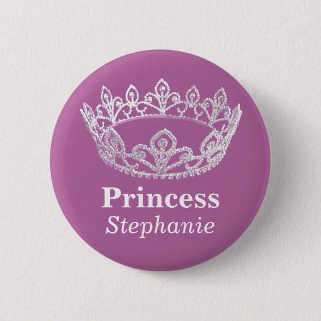 Princess Crown Pin Button (Front)