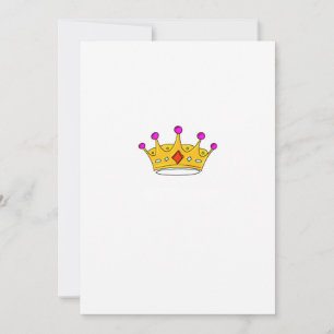 Princess crown, prince crown, crown theme invitation