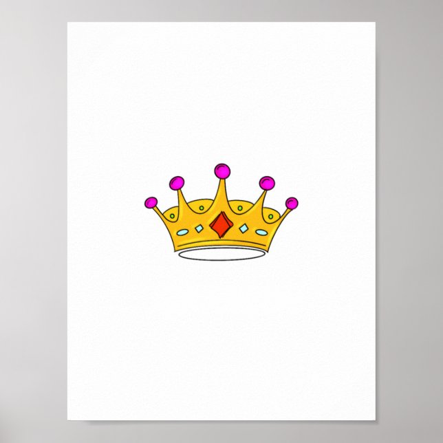 Princess crown, prince crown, crown theme poster (Front)