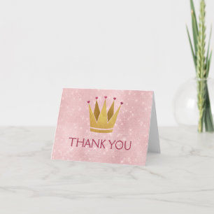 Princess Crown Rose Gold - Pink Thank You