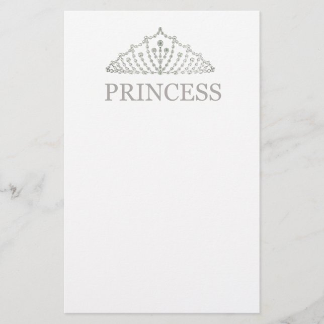 Princess Crown Stationery (Front)