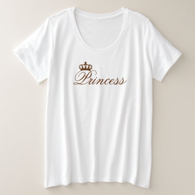 Princess Crown (Style & Size Options) - Plus Size T-Shirt (Design Front)