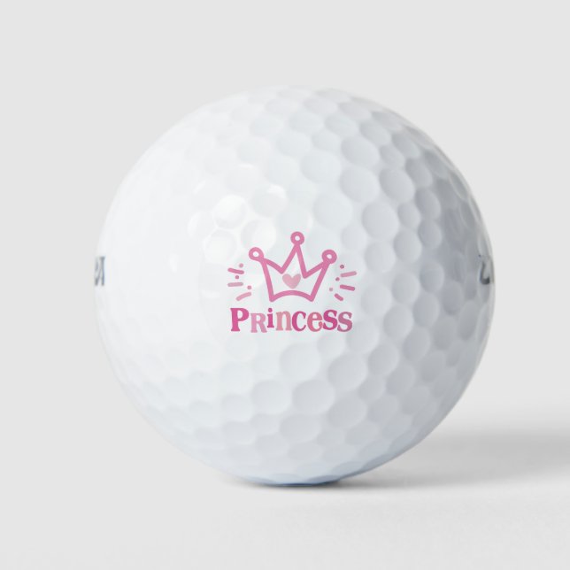 princess crown , tiara golf balls (Front)