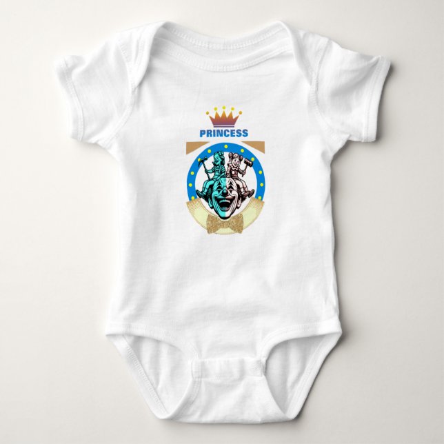 Princess Crowns Baby Bodysuit (Front)