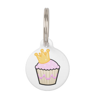 Princess Cupcake Pet Tag