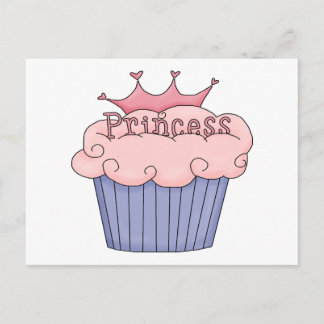 Princess Cupcake Postcard