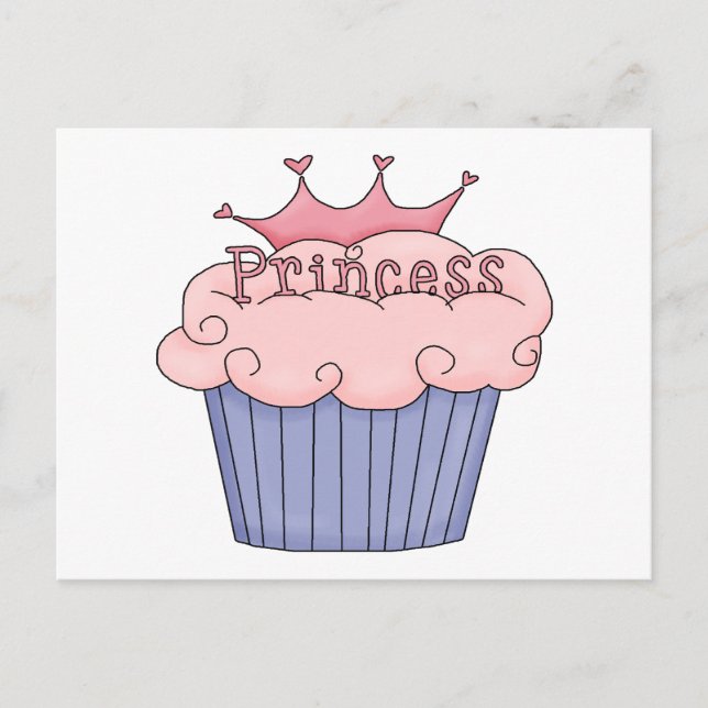 Princess Cupcake Postcard (Front)
