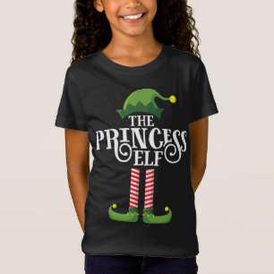 Princess Cute Elf Matching Family Group Christmas T-Shirt