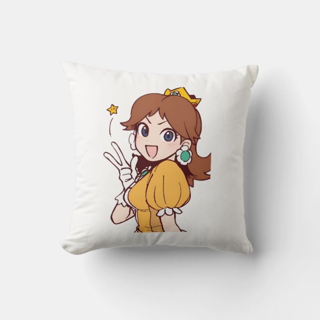 Princess Daisy - Nintendo Fan Art | HD pillow (Front)
